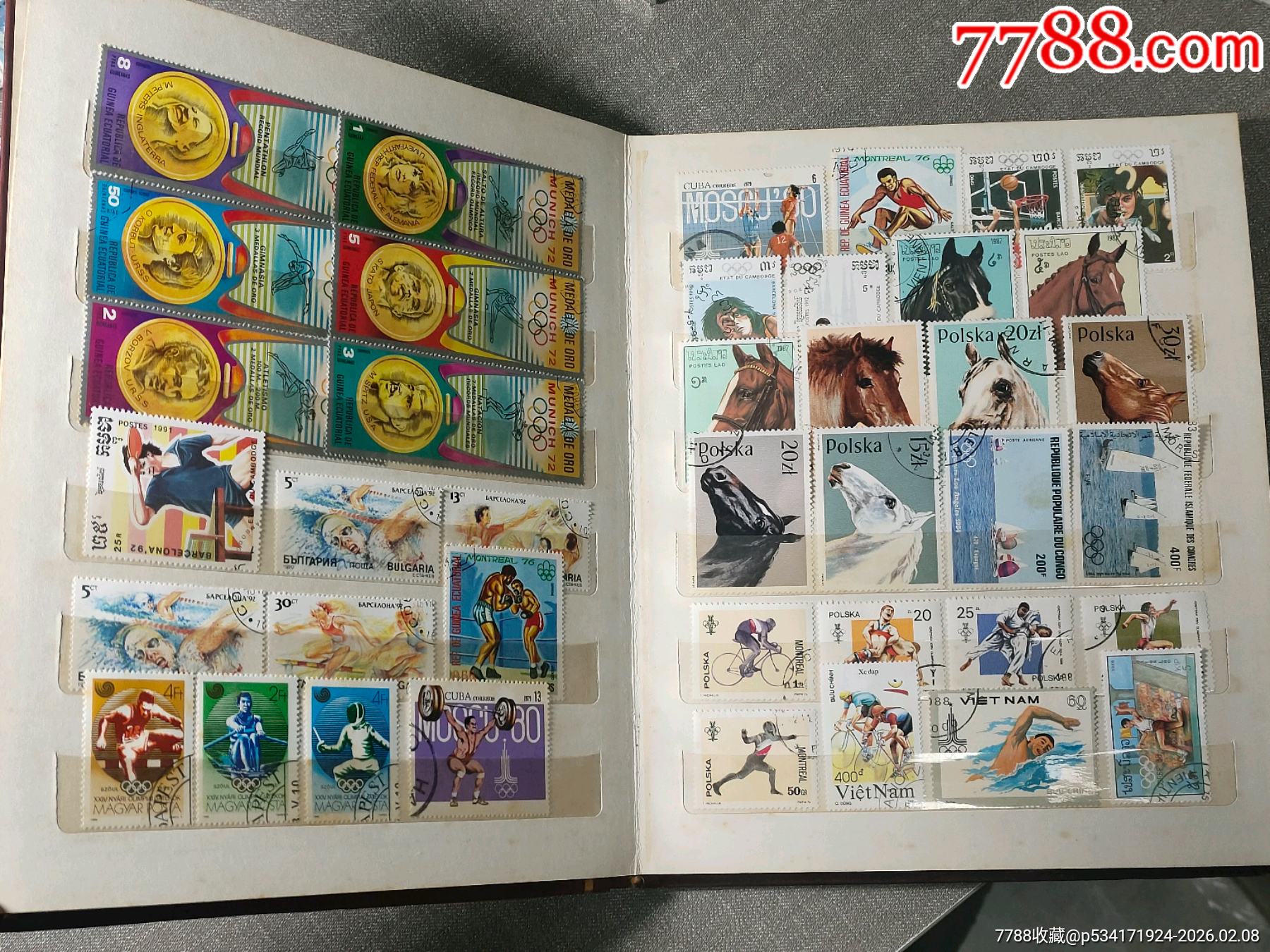 外國郵票一本（6）體育，卡通等，品如圖看好下拍快遞發(fā)貨不包郵_價格88元_第2張_