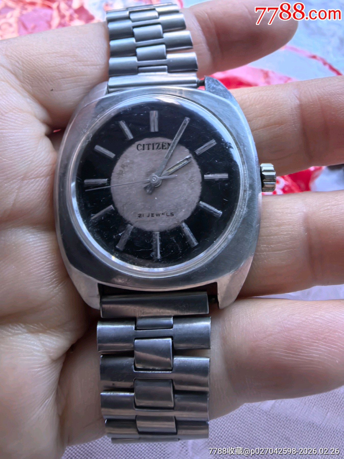 一款很別致的西鐵城機(jī)械表拍賣_價格18元_第1張_