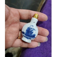 清代青金石鼻烟壶保真假一赔十__【7788印章收藏】