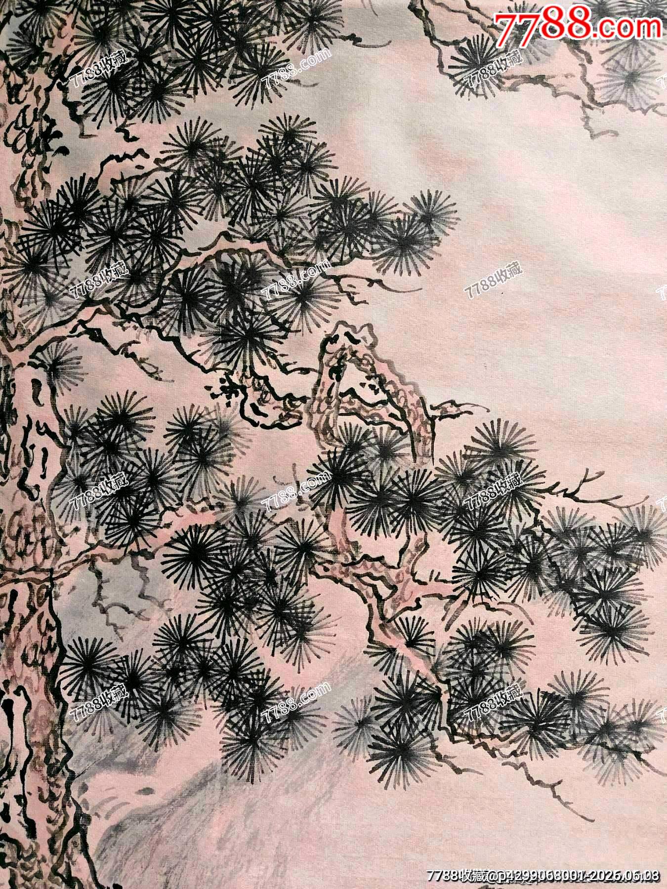 李苦禪弟子、榮寶齋簽約畫(huà)家、08年北京奧運(yùn)會(huì)開(kāi)幕式藝術(shù)主創(chuàng)張軍作品《東坡觀瀑》_價(jià)格150元_第6張_