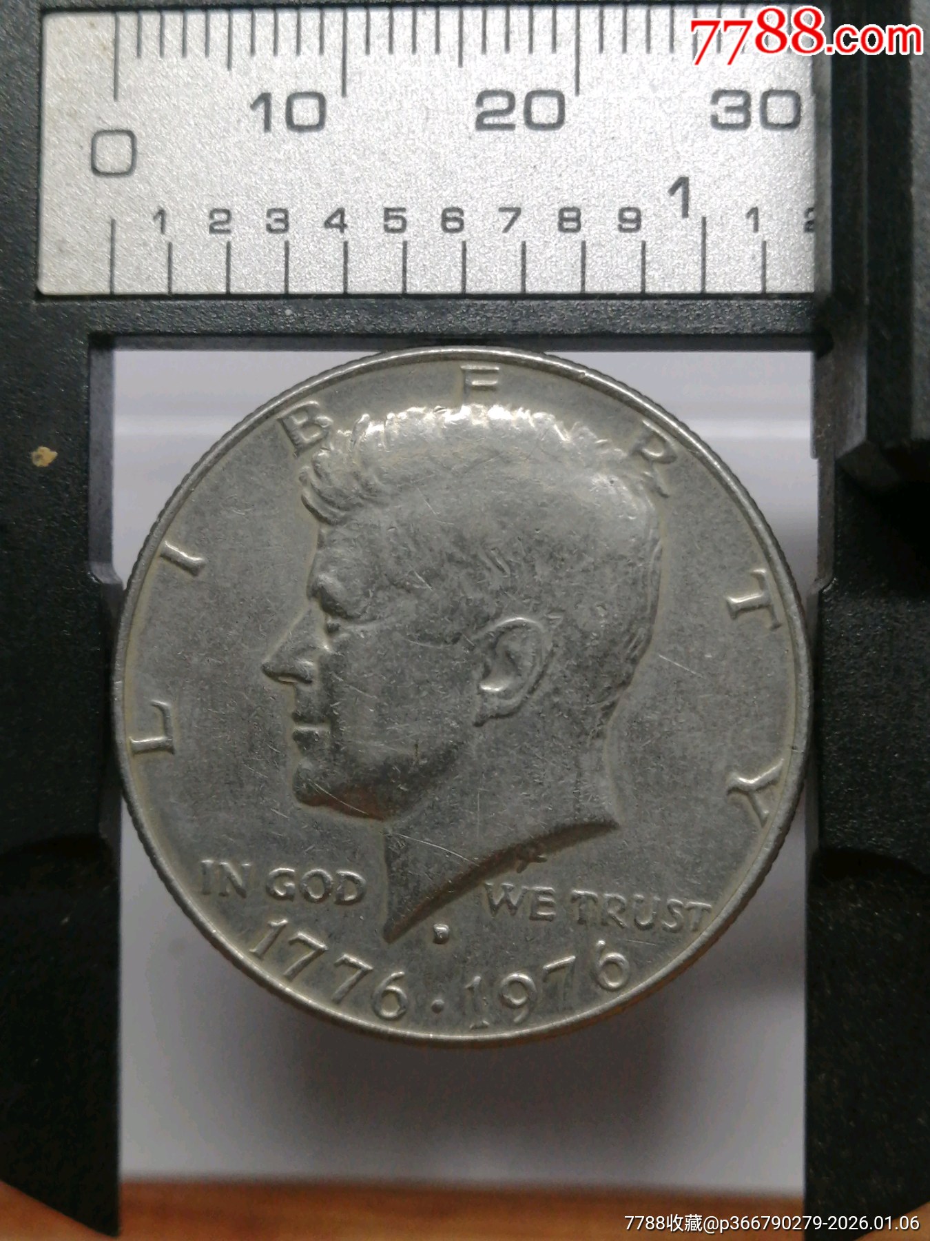 1776-1976美国肯尼迪纪念币。-美国钱币-7788游戏卡收藏