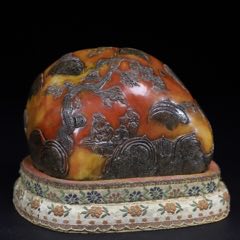 珍品旧藏．篆刻家丙辰年沧门作。精品寿山石田黄级田黄石印章。石质温润