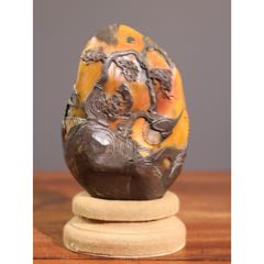 旧藏田黄石镂空雕【瑞兽貔貅】-寿山石印-7788巴林石