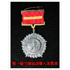 第一屆全國運動第八名獎?wù)?>
            </td>
                        <td style=